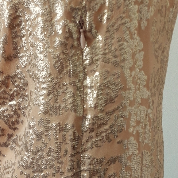 J.CREW shimmery gold silk blend blouse Sz 2 - Picture 5 of 7